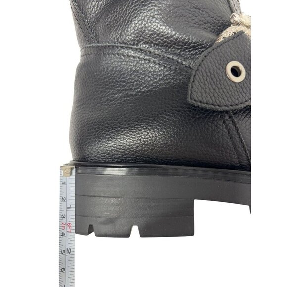 KARL LAGERFELD / Marceau / Black / Lug-Sole / Combat Boot / With Crystal Detail - Picture 8 of 9